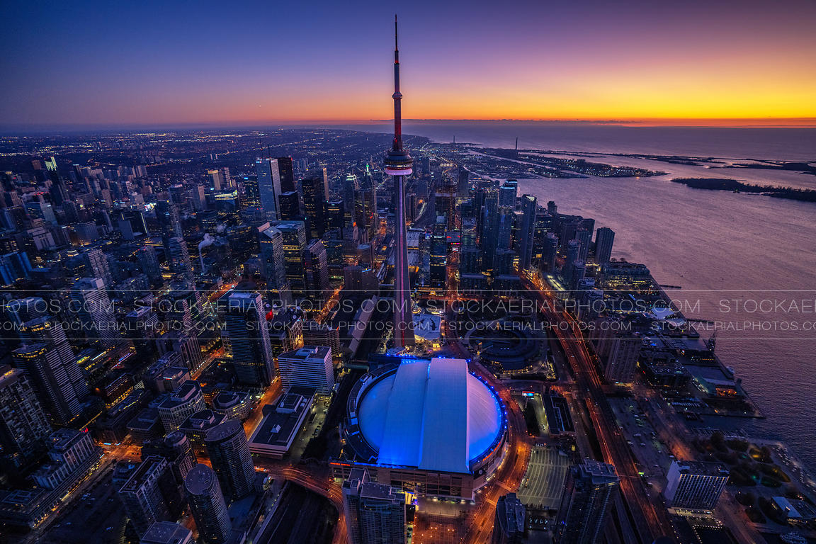 Aerial Photo Toronto Sunrise