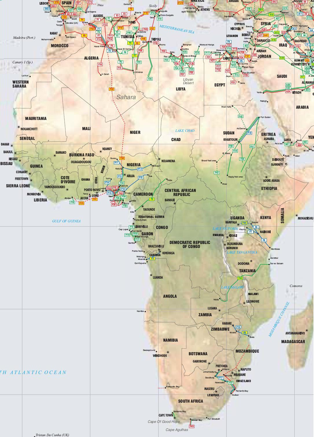 Africa Pipelines Map Crude Oil Petroleum Pipelines Natural Gas Africa Pipelines Map Crude Oil petroleum Pipelines Natural Gas