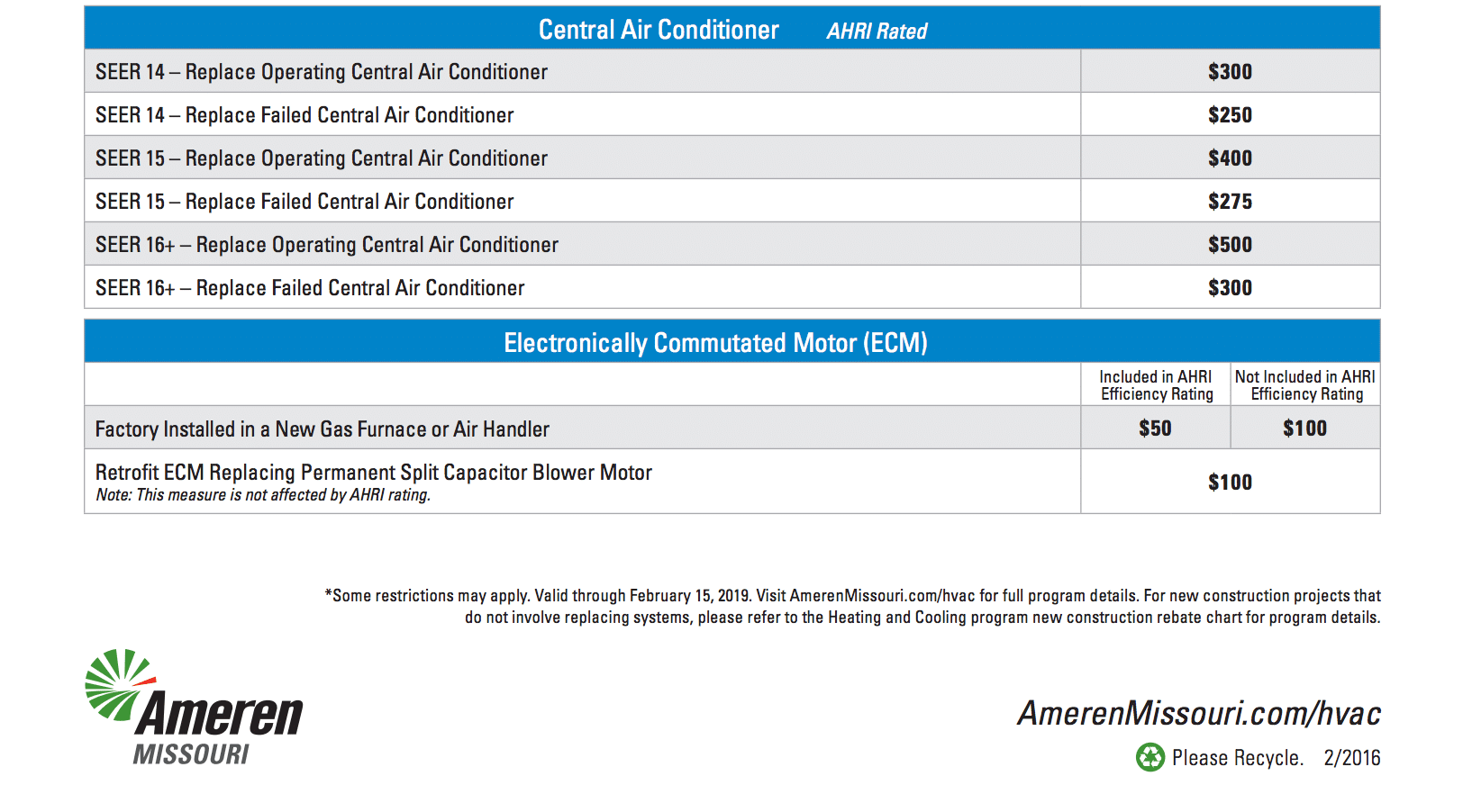 Ameren Rebate Chart Air Conditioners Awtrey Heating Air Conditioning Ameren Rebate Chart Air Conditioners Awtrey Heating Air Conditioning