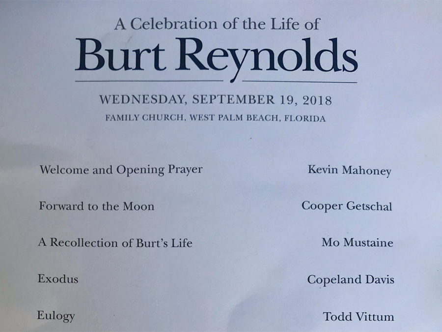 Burt Reynolds Remembered At Funeral In West Palm Beach Wptv Burt Reynolds Remembered At Funeral In West Palm Beach Wptv