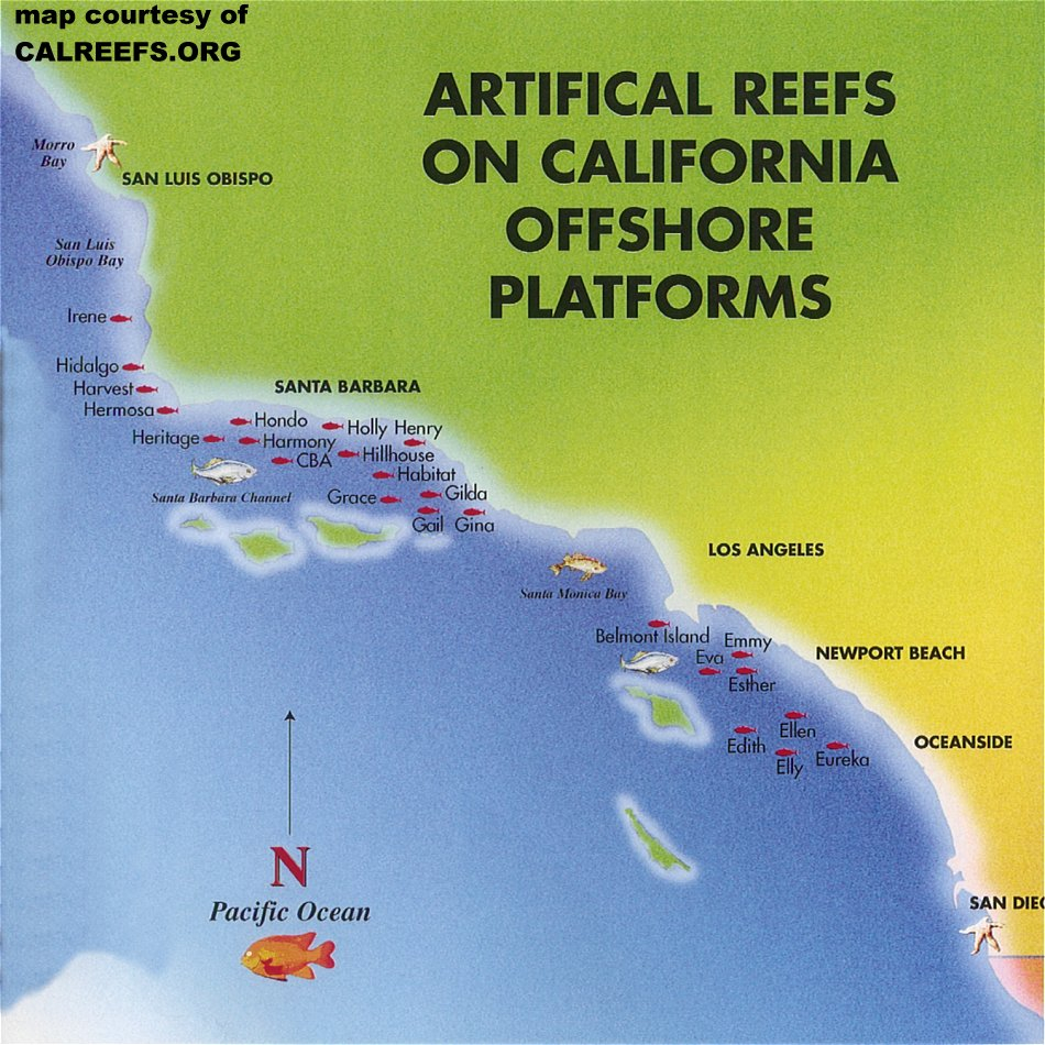 California Offshore Oil Rig Map