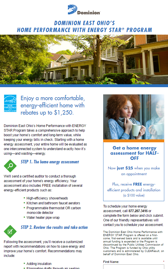 Dominion Rebates For Cleveland Area Energy Efficient Replacement