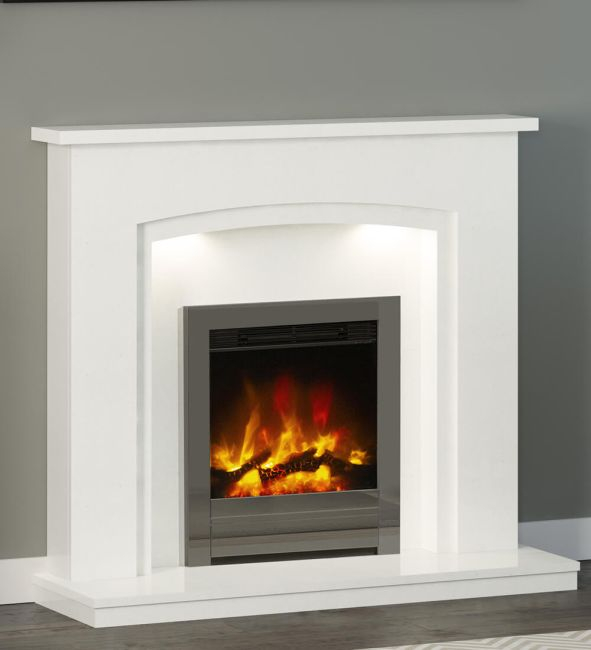 Elgin Hall 16 inch Beam Edge Electric Fire Direct Fireplaces