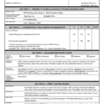 Examples Of Material Safety Data Sheet Fill Online Printable