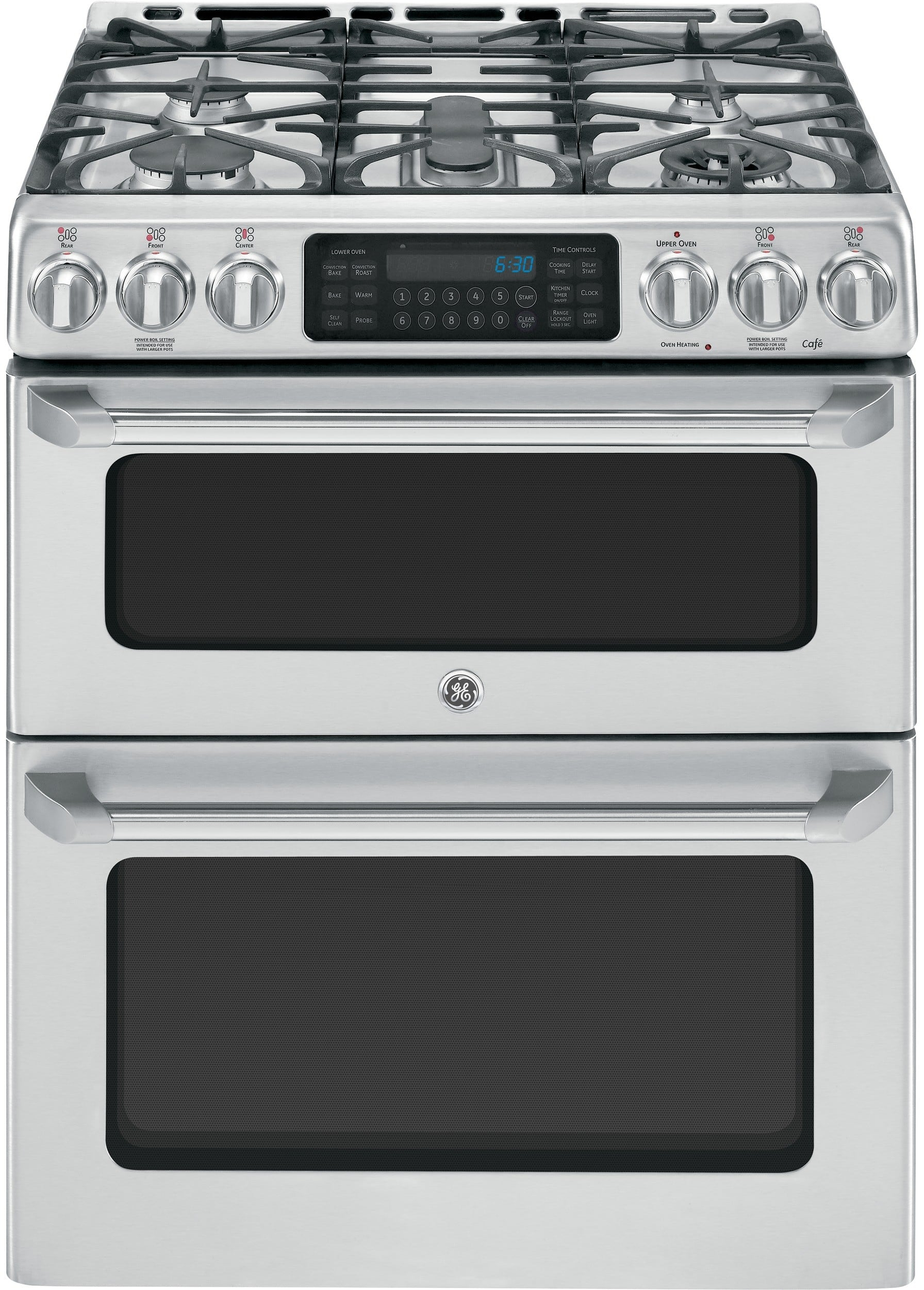 GE CGS990SETSS 30 Inch Slide In Caf Series Double Oven Gas Range With GE CGS990SETSS 30 Inch Slide In Caf Series Double Oven Gas Range With