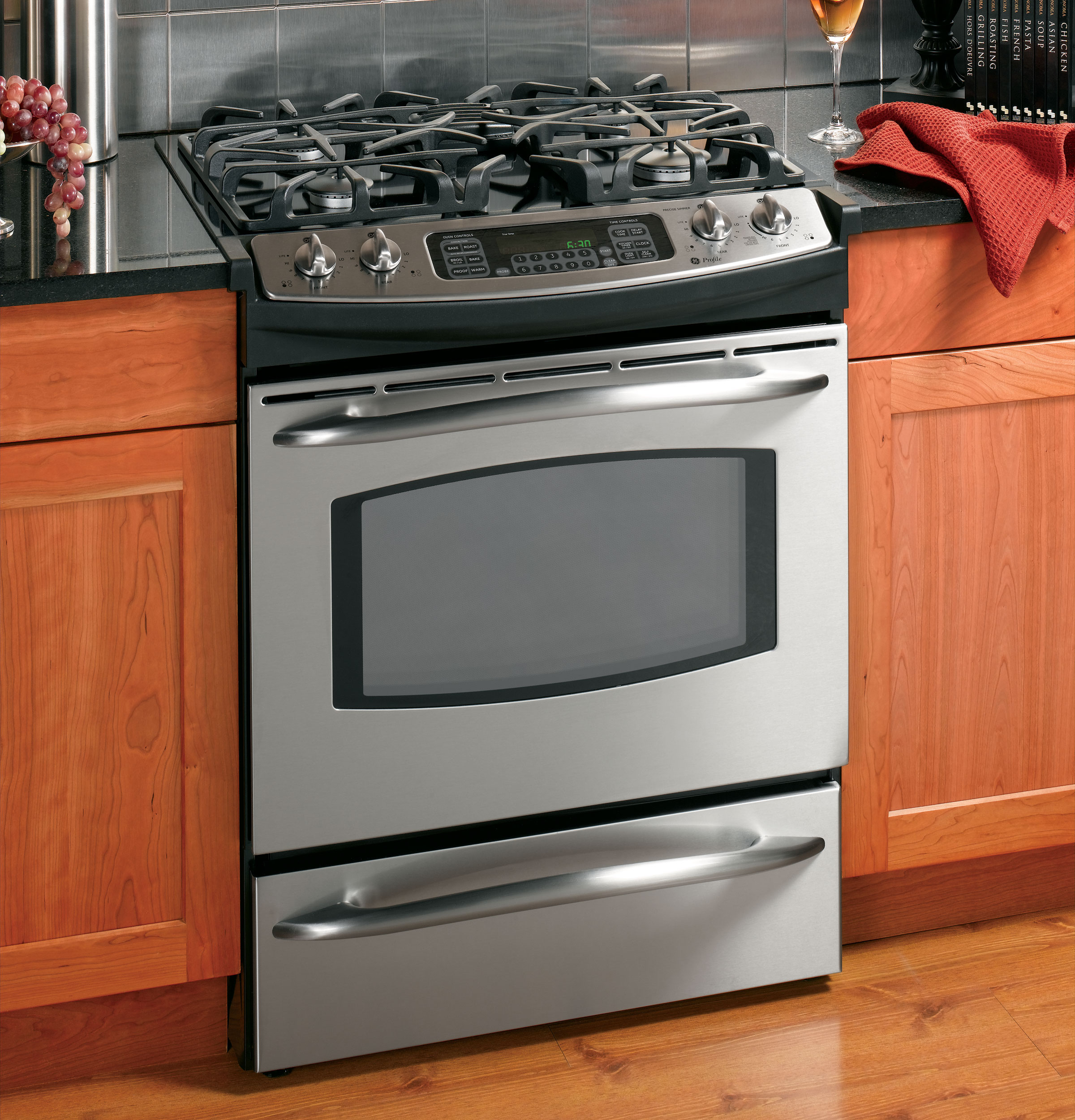 GE Profile 30 Slide In Gas Range PGS968SEMSS GE Appliances GE Profile 30 Slide In Gas Range PGS968SEMSS GE Appliances