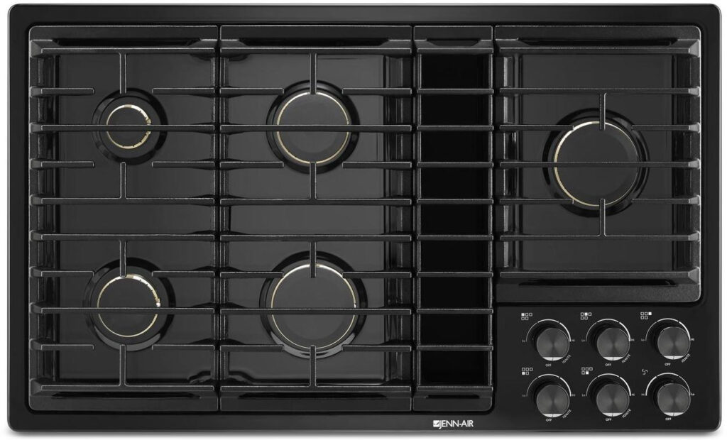 Jenn Air JGD3536GB 36 Inch Natural Gas Cooktop With 5 Sealed Burners 