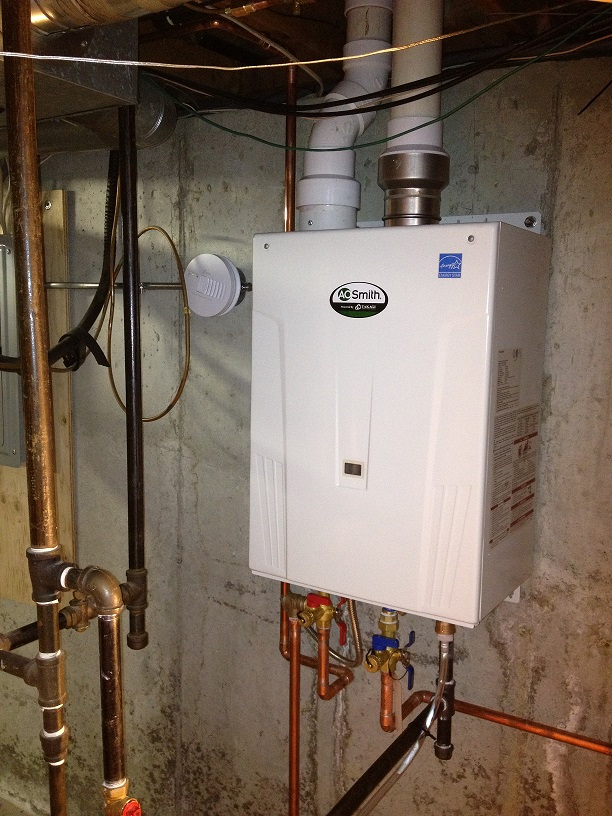New AO Smith On Demand Hot Water System Installed In Framingham MA 
