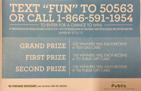 New Publix Sweepstakes Win 100 Gas Card Or Publix Gift Cards 