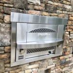 Outdoor Kitchen Built in Gas Pizza Oven Fireside Outdoor Kitchens