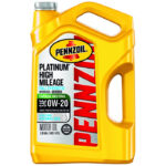 Pennzoil Platinum High Mileage Full Synthetic Motor Oil 0W 20 5 Qt