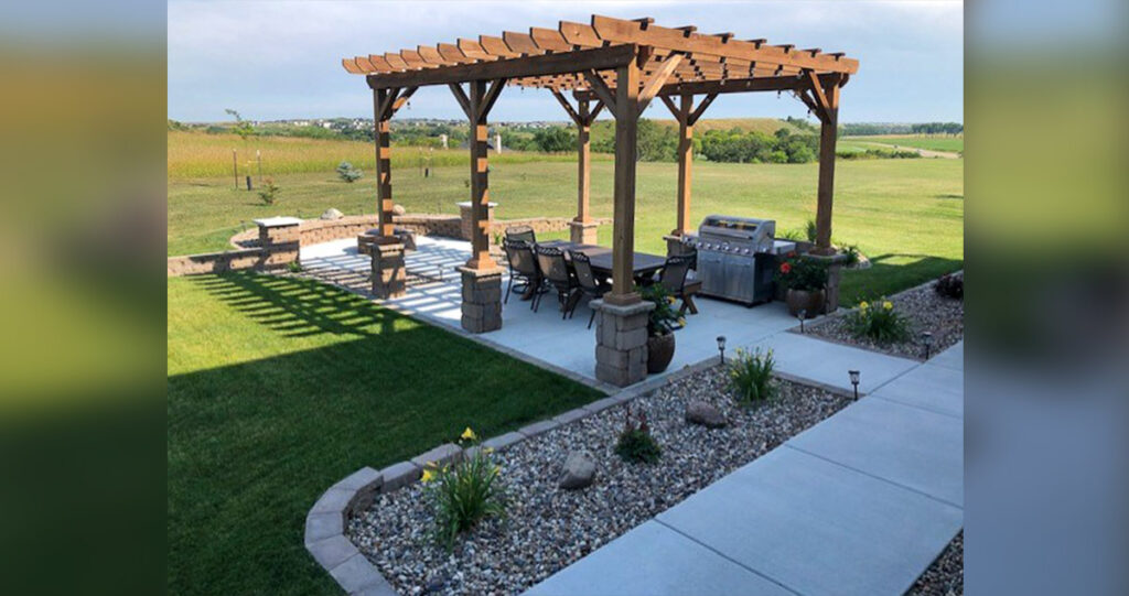 Pergola Fire Pit Project By Richard At Menards 