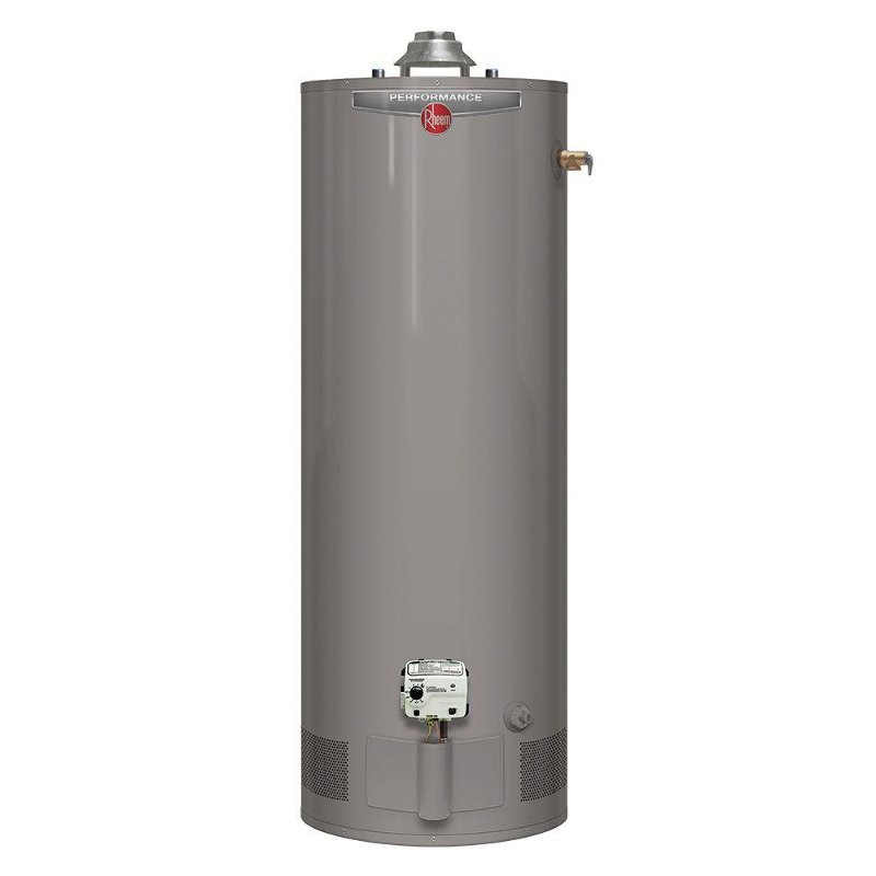 Rheem Ultra Low NOx 40 Gallon Natural Gas Water Heater With 6 Year 