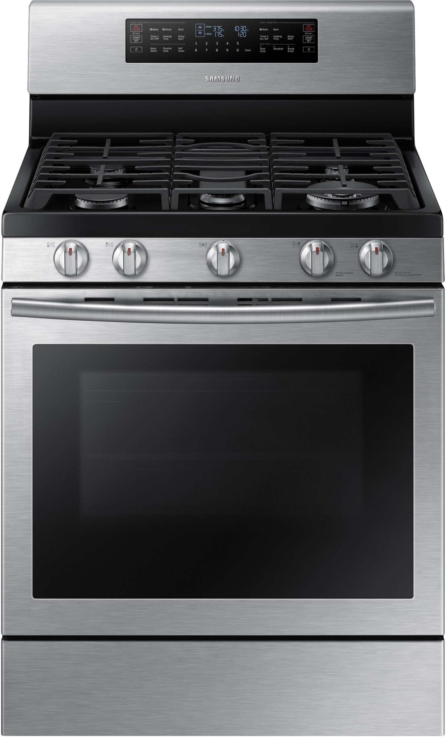 Samsung NX58J7750SS 30 Inch Flex Duo Gas Range With 5 8 Cu Ft Oven Samsung NX58J7750SS 30 Inch Flex Duo Gas Range With 5 8 Cu Ft Oven