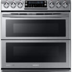 Samsung NY58J9850WS 30 Inch Slide in Dual Fuel Range With 5 Sealed