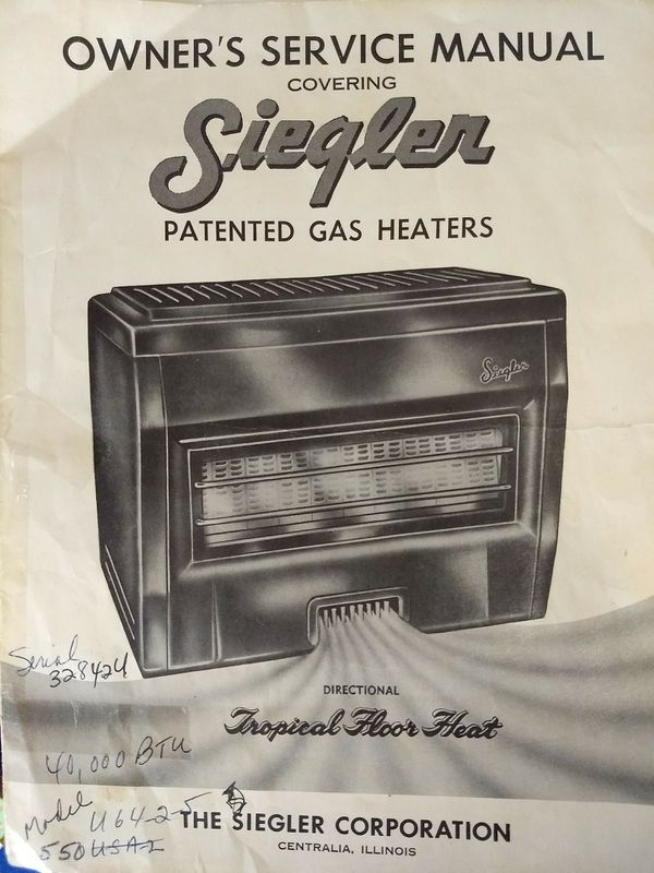Siegler 1950 s Gas Home Heater For Sale In Chicago IL OfferUp