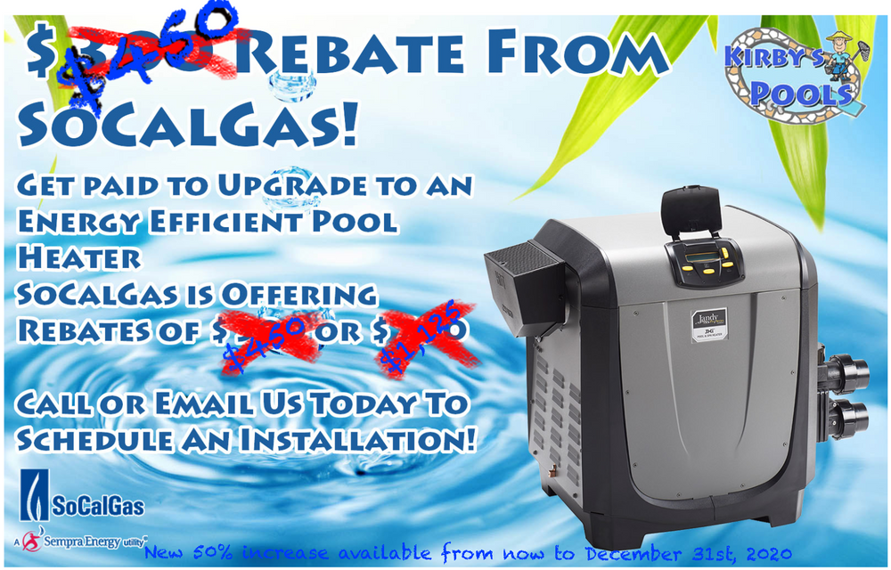 SoCal Gas Increases Pool Heater Rebate By 50 Get 450 1 125 Back