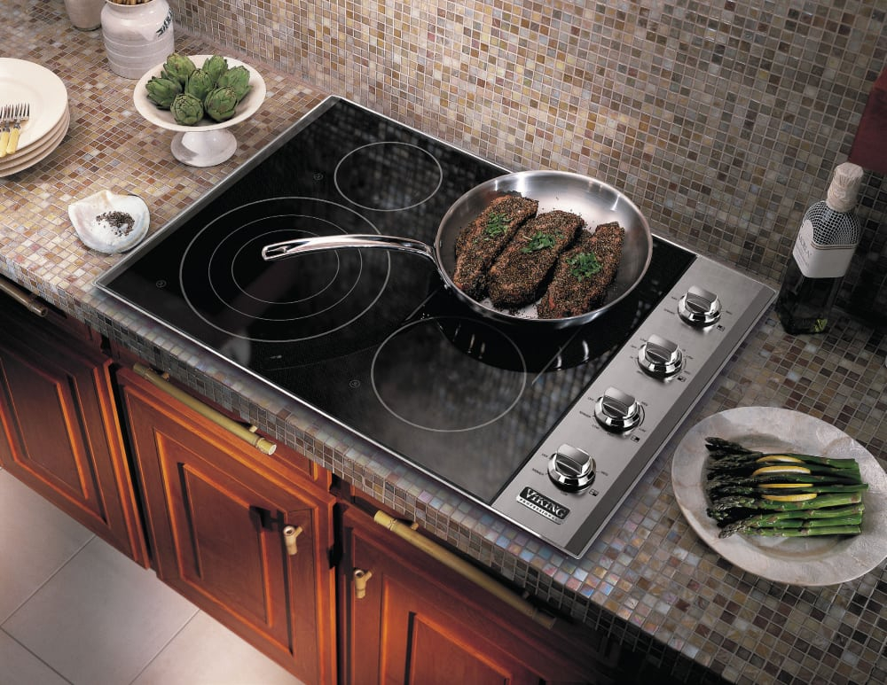 Viking VEC5304BSB 30 Inch Smoothtop Electric Cooktop With 4 QuickCook 