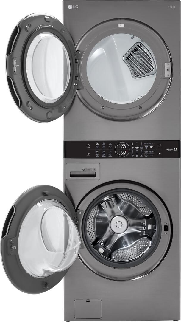 WKG101HVA LG 27 Smart Gas WashTower With 4 5 Cu Ft Washer And 7 4 Cu WKG101HVA LG 27 Smart Gas WashTower With 4 5 Cu Ft Washer And 7 4 Cu