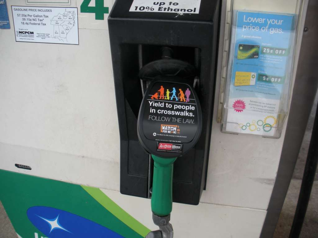 Check Out This Watch For Me NC Safety Message At A Triangle area Gas 