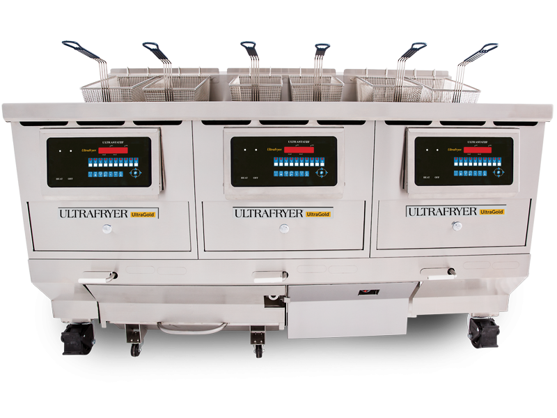 E20 18 Three Vat Commercial Electric Deep Fryer With UltraClear 
