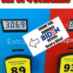 Funny Political Sticker Biden Gas Higher Prices Fuel PUMP Set Etsy