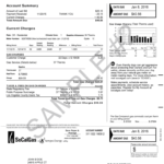 Gas Bill Template Fill Online Printable Fillable Blank PdfFiller
