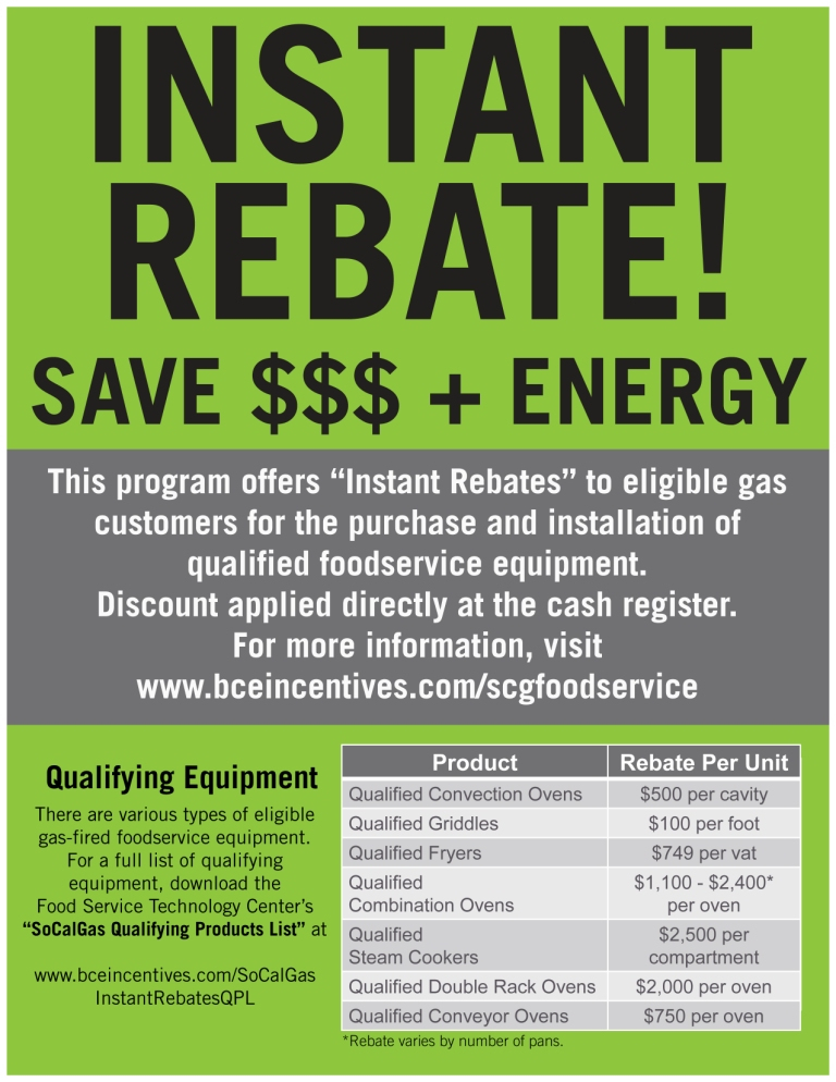 Instant Rebate Flyer BCE Incentives Instant rebate flyer BCE Incentives