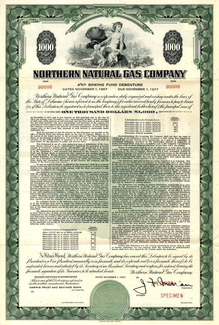 Northern Natural Gas Company 1 000 Northern Natural Gas Company 1 000