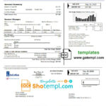USA California SoCal Gas Utility Bill Template In Word Format Bill