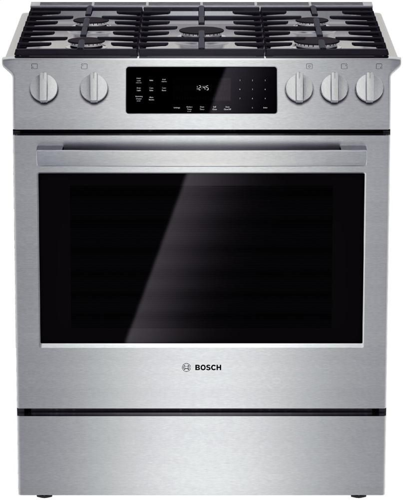 Bosch HGI8054UC 30 Slide in Gas Range Bosch Up To 250 Rebate For 