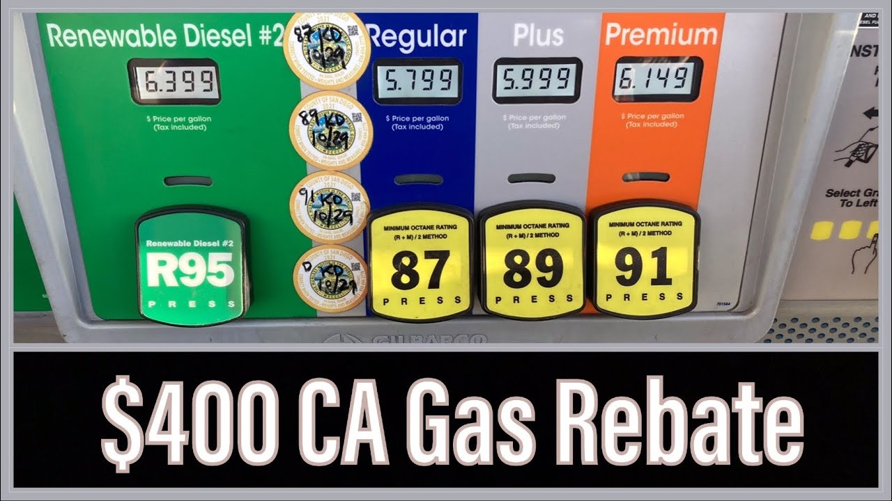 California Gas Rebate Proposal And Current Status YouTube
