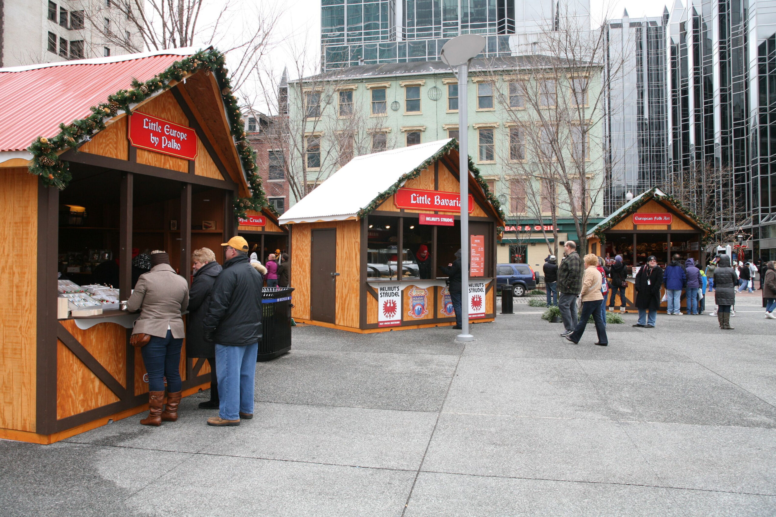 Chalets In Market Square Holiday Market Downtown Holiday