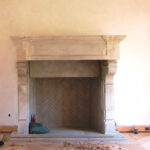 Classic Fireplace Form For Estancia Limestone Wall Fireplace Classic
