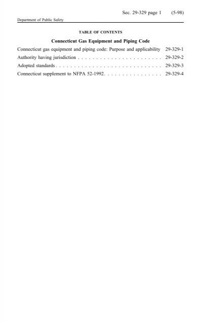 Connecticut Gas Equipment And Piping Code