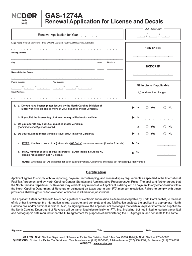 Gas 1274 A Form Fill Out Sign Online DocHub