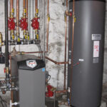 High Efficiency Gas Boiler With Hot Water Tank High Velocity AC System