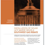 Installation Of Solar Hot Water Yields A Southwest Gas Rebate Eneref