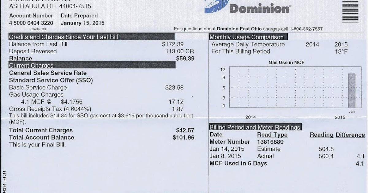 Just The Evidence RMN Rayelan Dominion Gas Co Aqua Payment By Phone