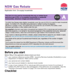 Nsw Gas Rebate Form Bill Of Lading Printable Rebate Form