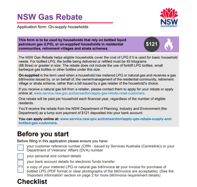 Nsw Gas Rebate Form Book Printable Rebate Form Nsw Gas Rebate Form Book Printable Rebate Form