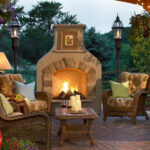 Patio Outdoor Sonoma Outdoor Gas Fireplace Unique Arch Design High