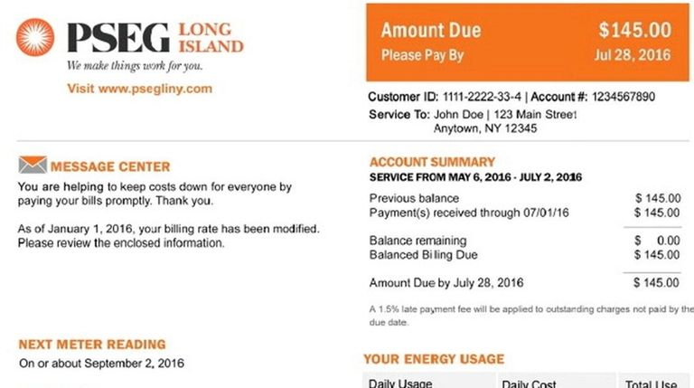 PSEG Redesigns Its Electric Bills User Website Newsday PSEG Redesigns Its Electric Bills User Website Newsday