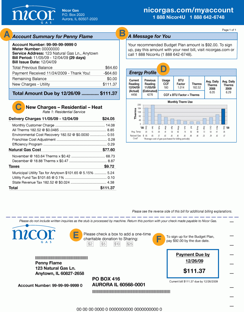 Return To Comparing Your Old And New Bill