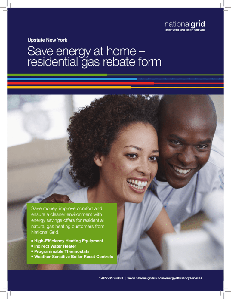 Save Energy At Home Residential Gas Rebate Form