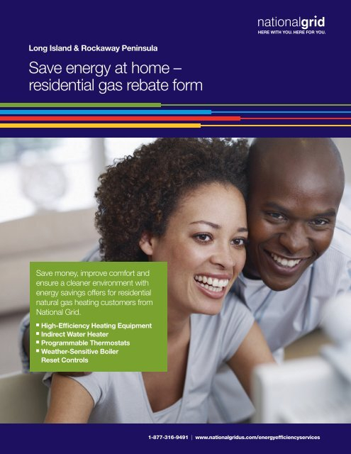 Save Energy At Home Residential Gas Rebate Form National Grid