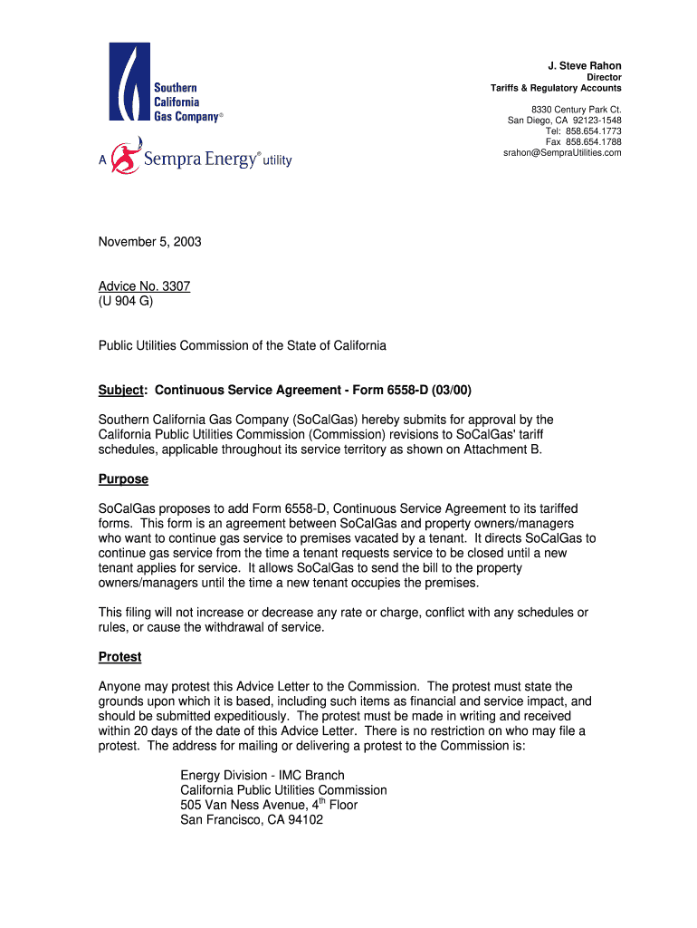 Southern California Gas Company Bill Pdf Fill Out And Sign Printable 