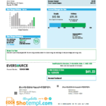 USA Eversource Gas Utility Bill In Word Format Good For Address Prove