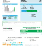 USA Eversource Gas Utility Bill Template In Word And PDF Format Good