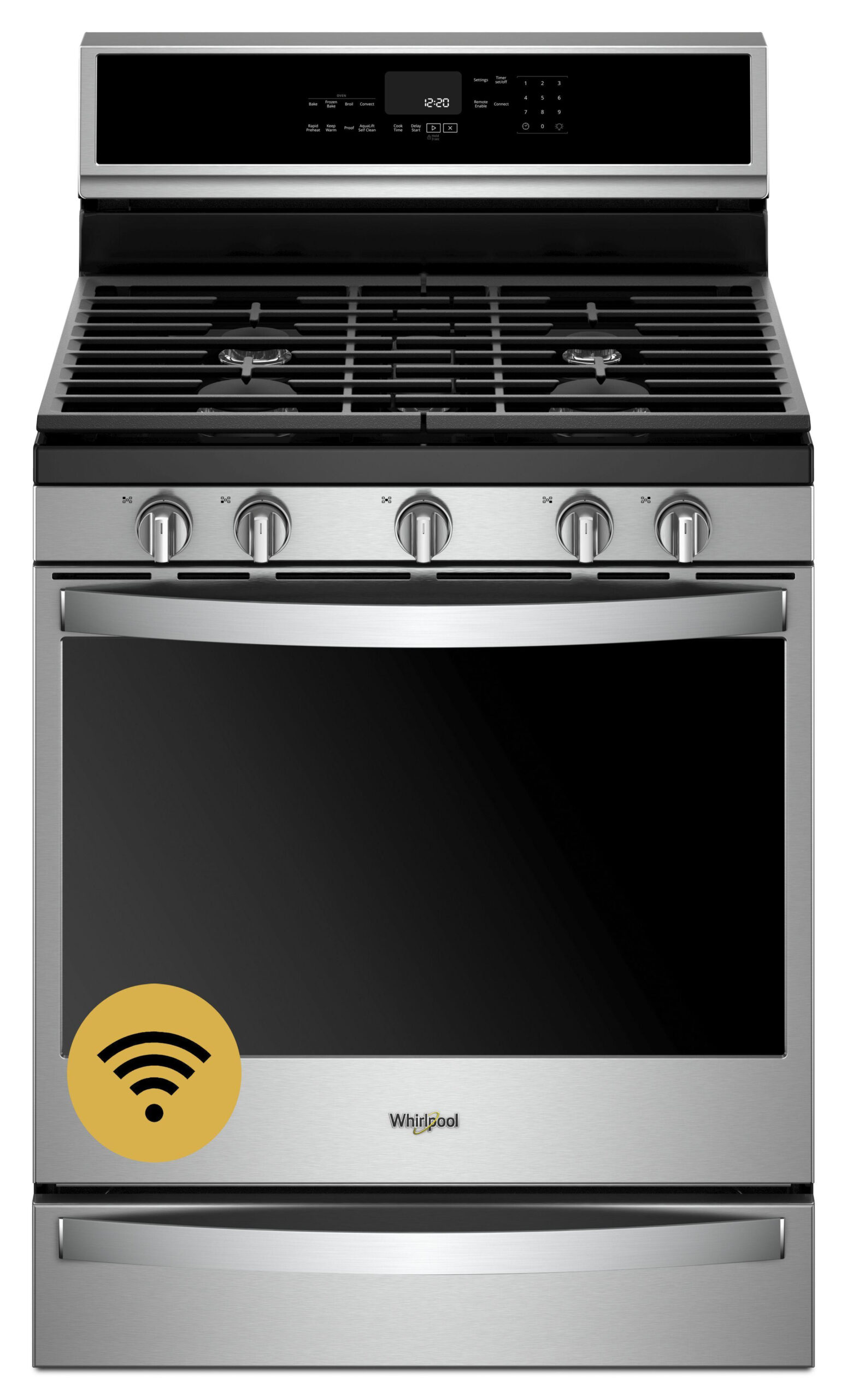 Whirlpool WFG975H0HZ 30 Inch Freestanding Gas Range With 5 Sealed Whirlpool WFG975H0HZ 30 Inch Freestanding Gas Range With 5 Sealed